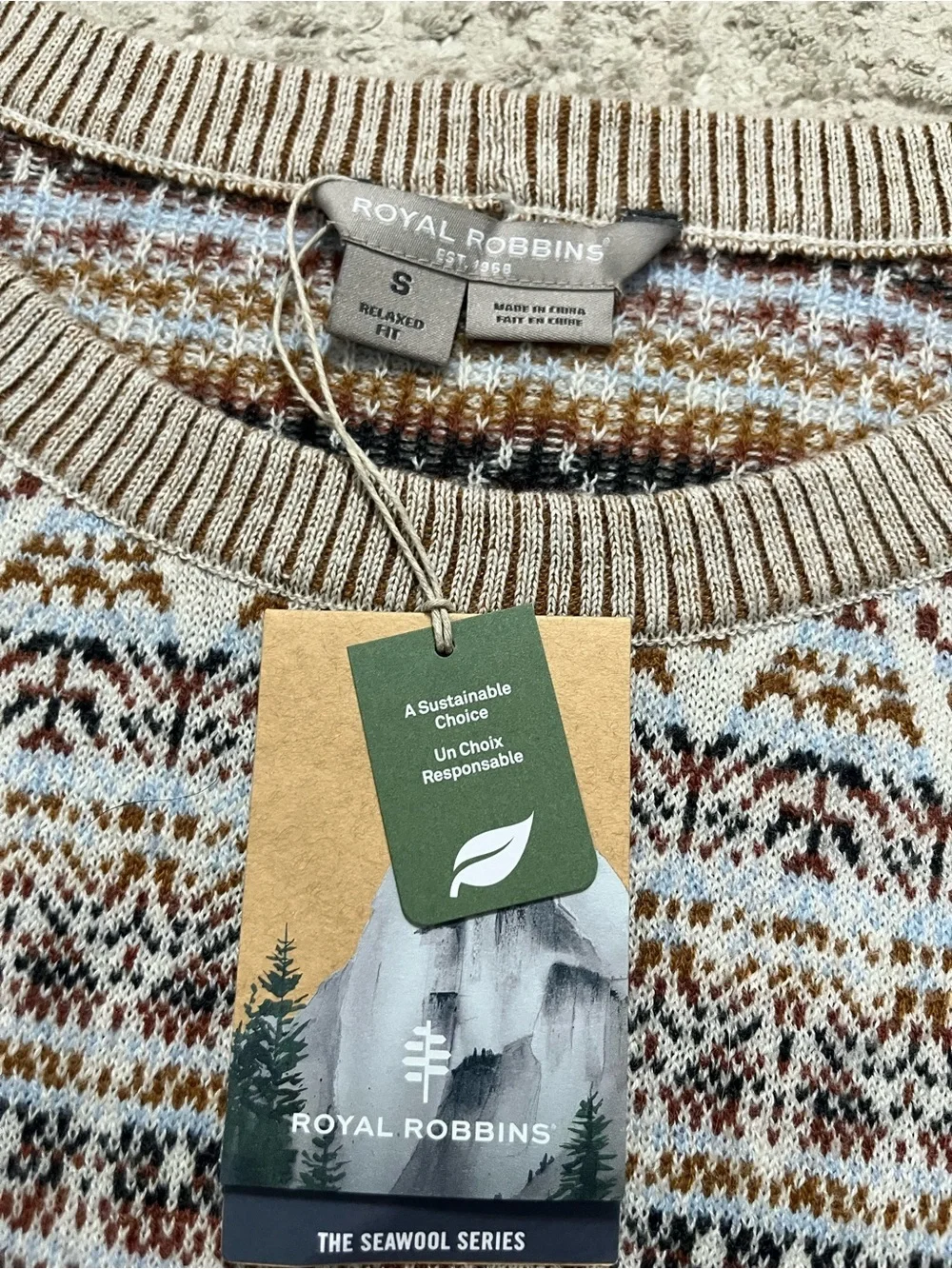 NWT Royal Robbins Westlands Relaxed Pullover Wool Blend Sweater